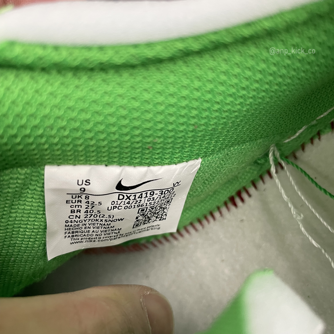 Off White Nike Air Force 1 Low Light Green (11) - www.newkick.vip